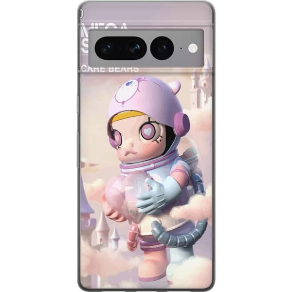 Google Pixel 7 Pro Gennemsigtig cover Mega Space Molly Care Bears Series - Share Bear Edition