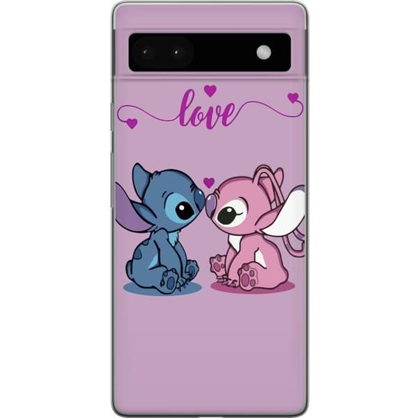 Google Pixel 6a Genomskinligt Skal Lilo & Stitch – Angel Edition