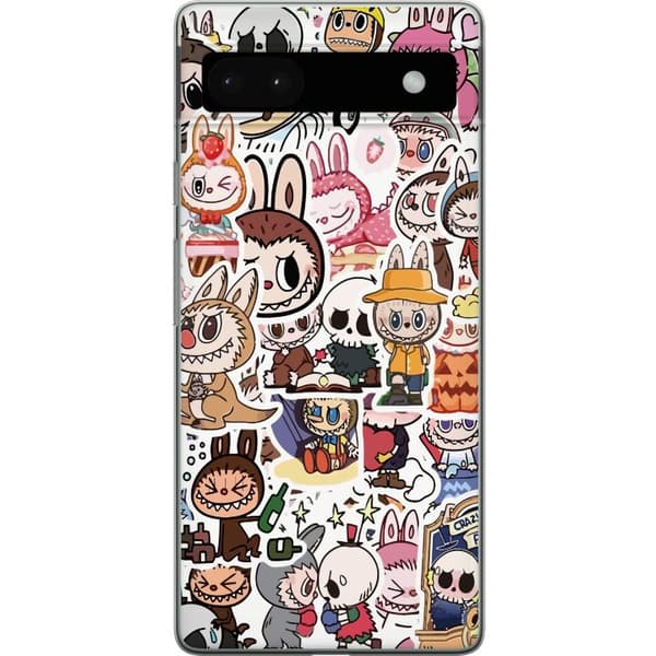 Google Pixel 6a Läpinäkyvä kuori Labubu All-Stars – POP MART Erikoispainos