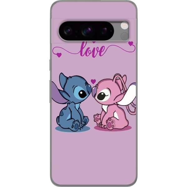 Google Pixel 8 Pro Gjennomsiktig deksel Lilo & Stitch – Angel Edition
