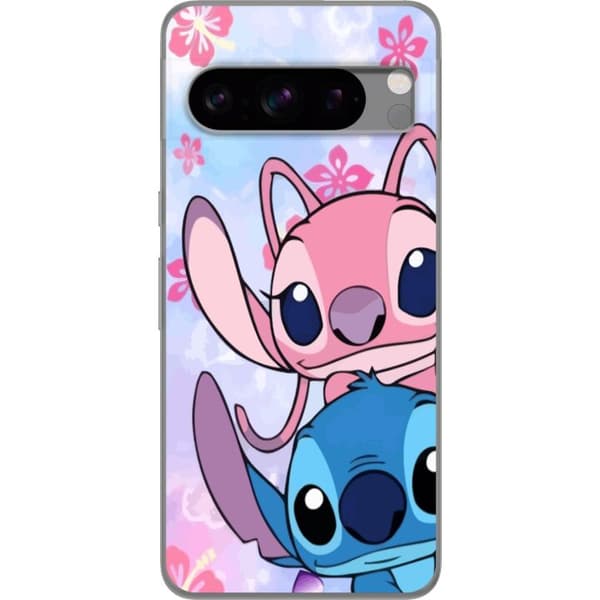 Google Pixel 8 Pro Genomskinligt Skal Stitch & Angel