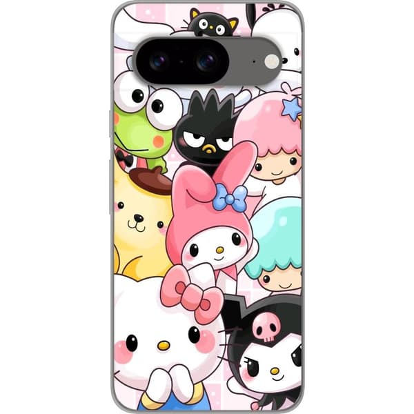 Google Pixel 8 Gennemsigtig cover Kawaii Sanrio Crew