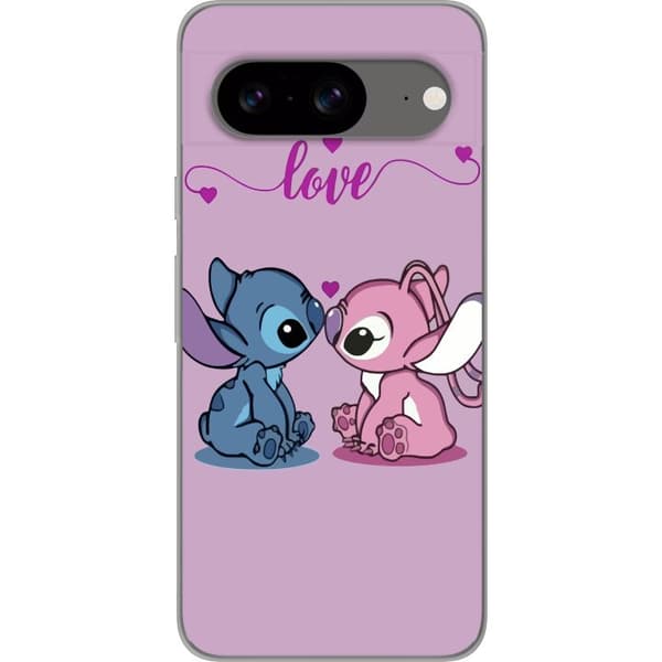 Google Pixel 8 Gjennomsiktig deksel Lilo & Stitch – Angel Edition