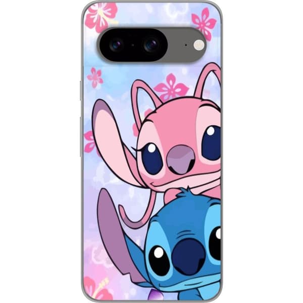 Google Pixel 8 Läpinäkyvä kuori Stitch & Angel