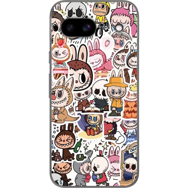 Google Pixel 8a Genomskinligt Skal Labubu All-Stars – POP MART Special