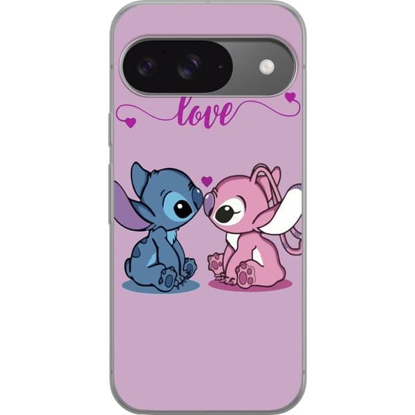 Google Pixel 9 Gjennomsiktig deksel Lilo & Stitch – Angel Edition