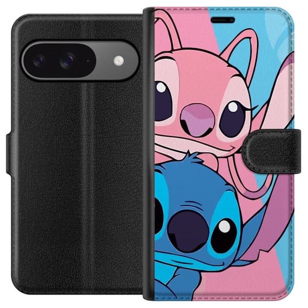 Google Pixel 9 Lompakkokotelo Stitch & Angel
