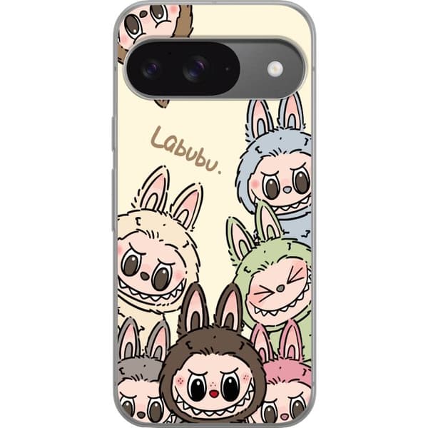 Google Pixel 9 Pro Läpinäkyvä kuori Labubu Pastel Collection