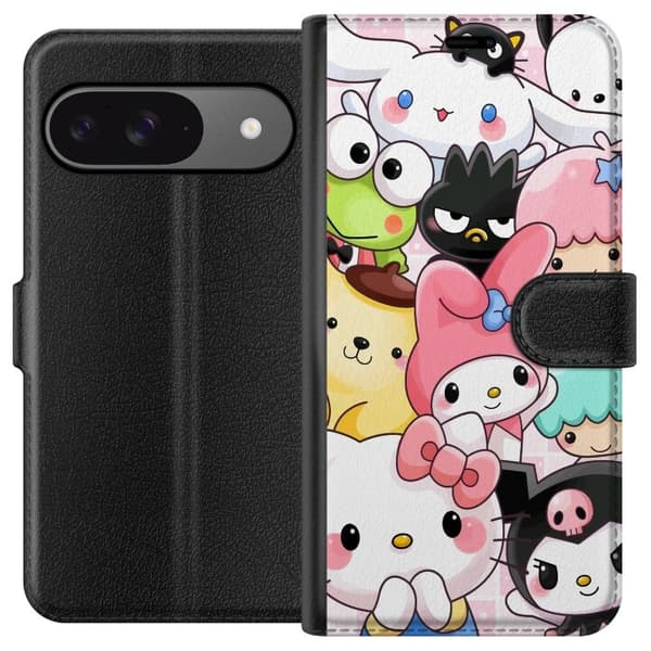 Google Pixel 9 Pro Tegnebogsetui Kawaii Sanrio Crew