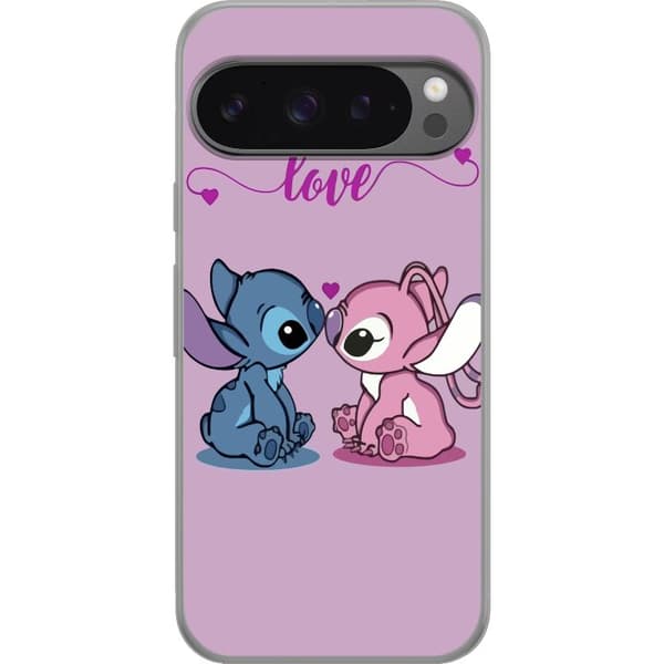 Google Pixel 9 Pro XL Gennemsigtig cover Lilo & Stitch – Angel Edition