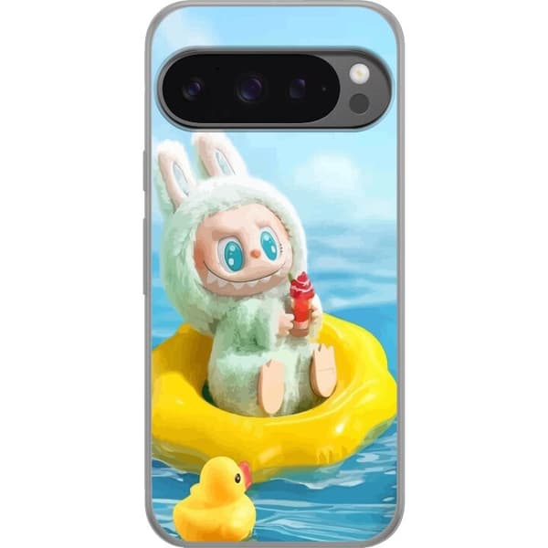 Google Pixel 9 Pro XL Gjennomsiktig deksel Labubu Macaron-serien