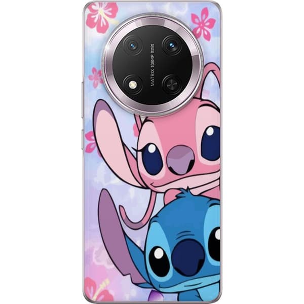 Honor Magic7 Lite Genomskinligt Skal Stitch & Angel