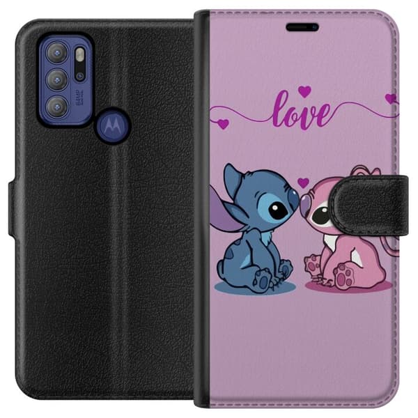 Motorola Moto G60S Plånboksfodral Lilo & Stitch – Angel Edition