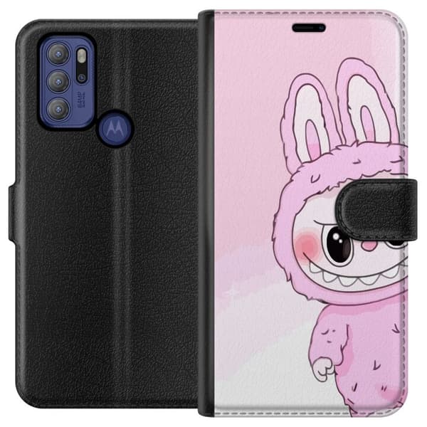 Motorola Moto G60S Lompakkokotelo Labubu Jänis-sarja