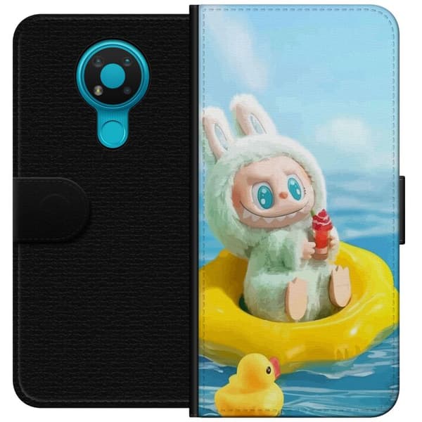 Nokia 3.4 Tegnebogsetui Labubu Macaron-serie