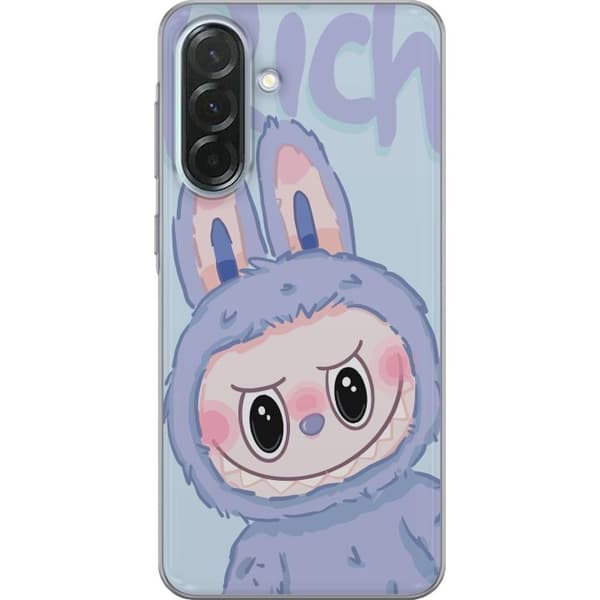 Samsung Galaxy A36 Gennemsigtig cover Blå Kanin Labubu