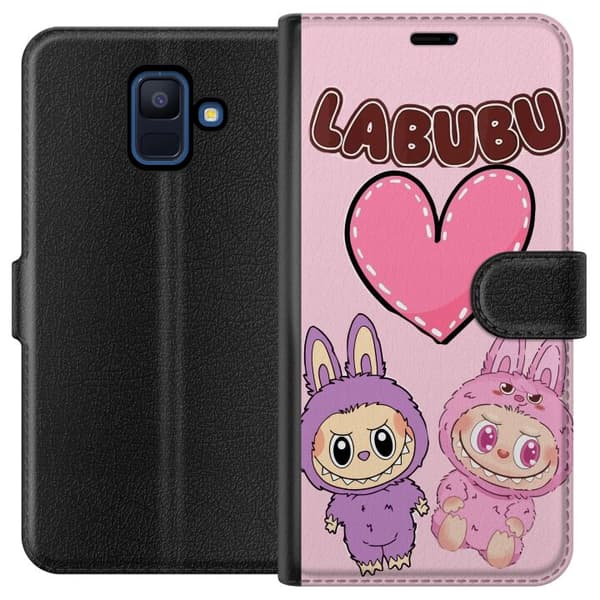 Samsung Galaxy A6 (2018) Tegnebogsetui Labubu Pink Monster