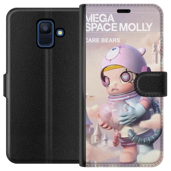 Samsung Galaxy A6 (2018) Tegnebogsetui Mega Space Molly Care Bears Series - Share Bear Edition