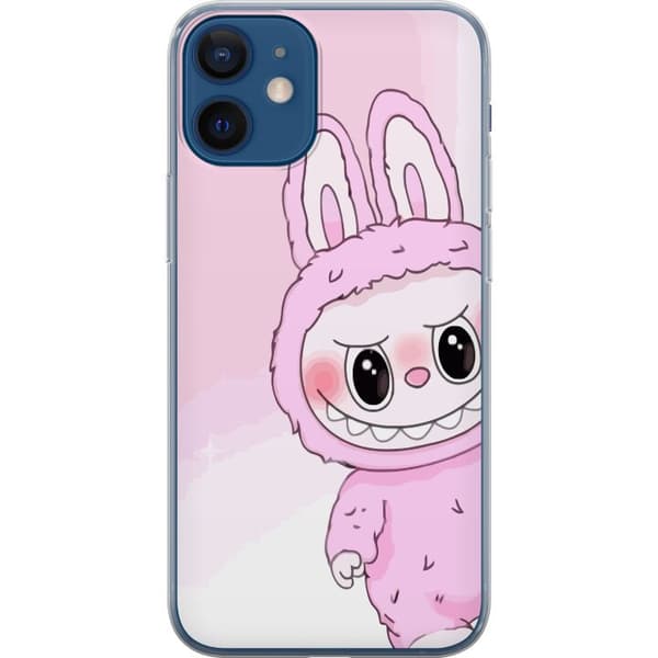 Apple iPhone 12 mini Gennemsigtig cover Labubu Kanin-serien