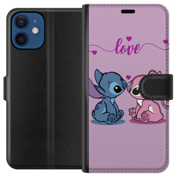 Apple iPhone 12  Tegnebogsetui Lilo & Stitch – Angel Edition