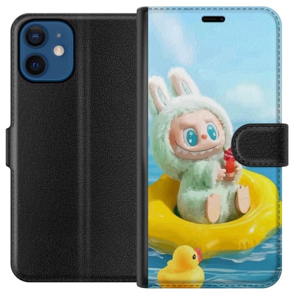 Apple iPhone 12 Lompakkokotelo Labubu Macaron-sarja