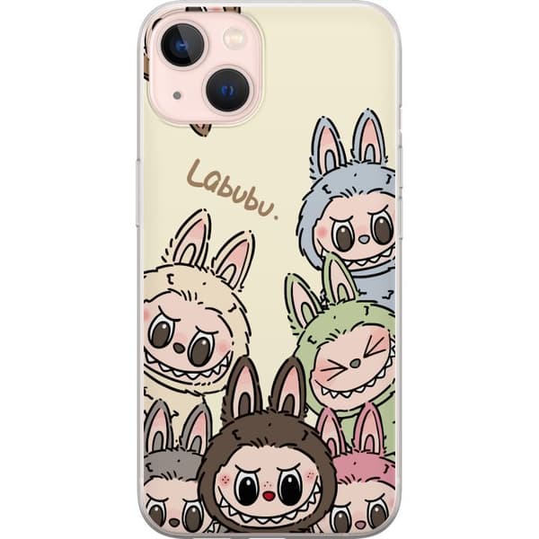 Apple iPhone 13 Gennemsigtig cover Labubu Pastel Collection
