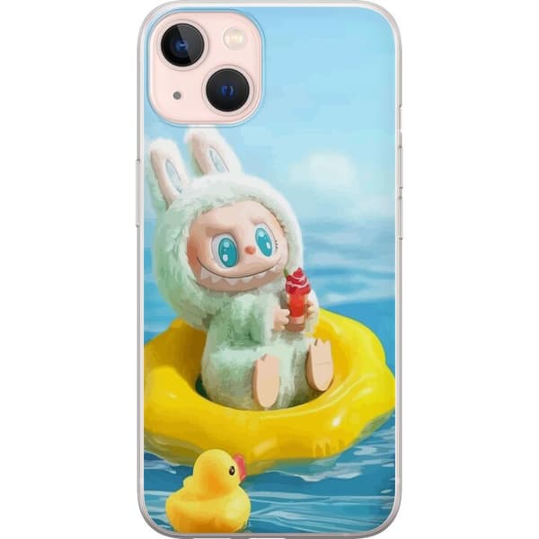 Apple iPhone 13 Gennemsigtig cover Labubu Macaron-serie