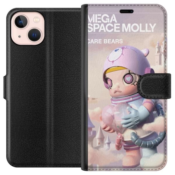 Apple iPhone 13 mini Tegnebogsetui Mega Space Molly Care Bears Series - Share Bear Edition
