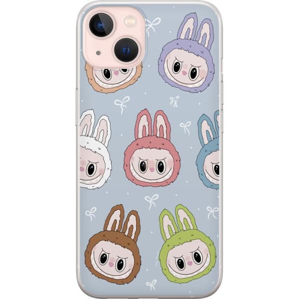 Apple iPhone 13 Genomskinligt Skal Pastel Labubu
