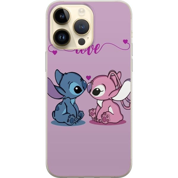 Apple iPhone 14 Pro Max Genomskinligt Skal Lilo & Stitch – Angel Edition