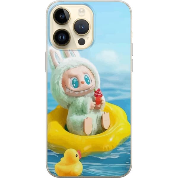 Apple iPhone 14 Pro Max Gjennomsiktig deksel Labubu Macaron-serien