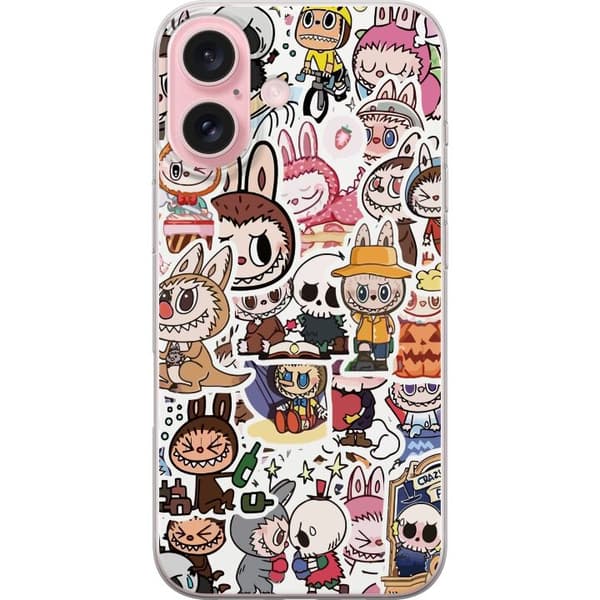 Apple iPhone 16 Läpinäkyvä kuori Labubu All-Stars – POP MART Erikoispainos
