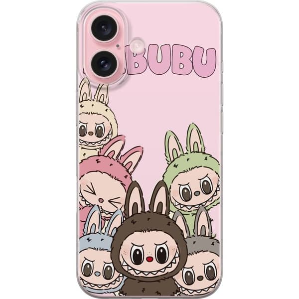 Apple iPhone 16 Läpinäkyvä kuori Labubu Classics