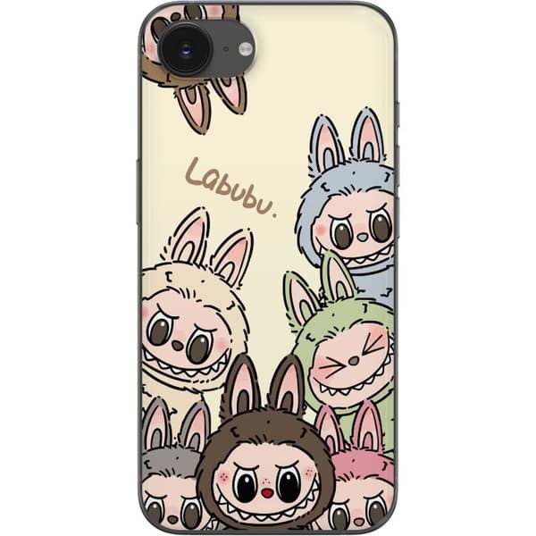 Apple iPhone 16e Läpinäkyvä kuori Labubu Pastel Collection