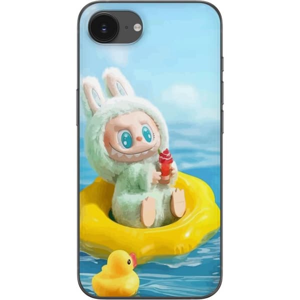 Apple iPhone 16e Gennemsigtig cover Labubu Macaron-serie