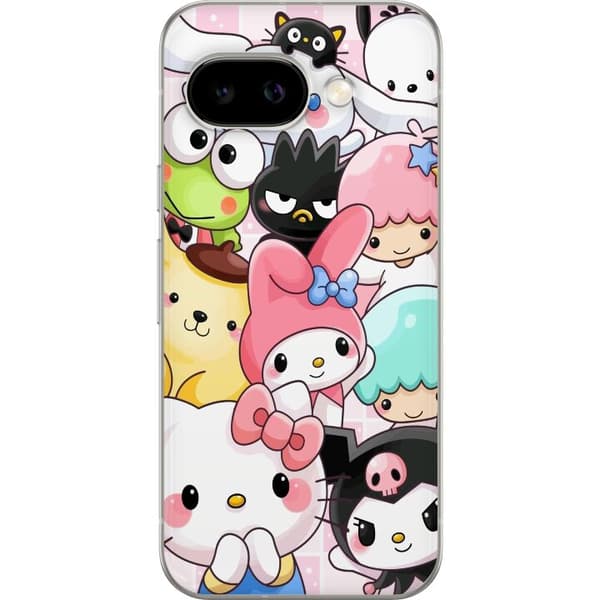 Google Pixel 9a Gennemsigtig cover Kawaii Sanrio Crew