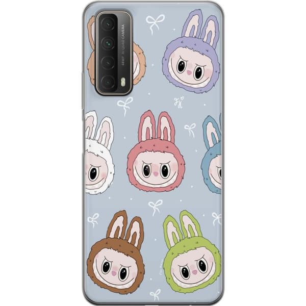Huawei P smart 2021 Genomskinligt Skal Pastel Labubu