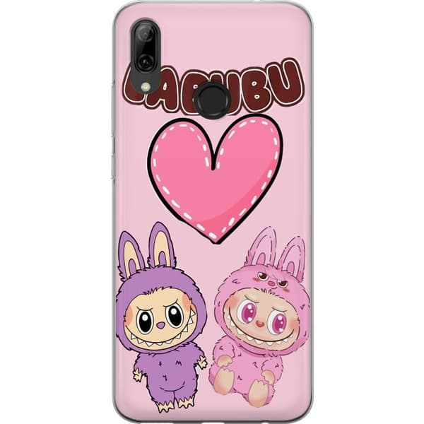Huawei P smart 2019 Gennemsigtig cover Labubu Pink Monster