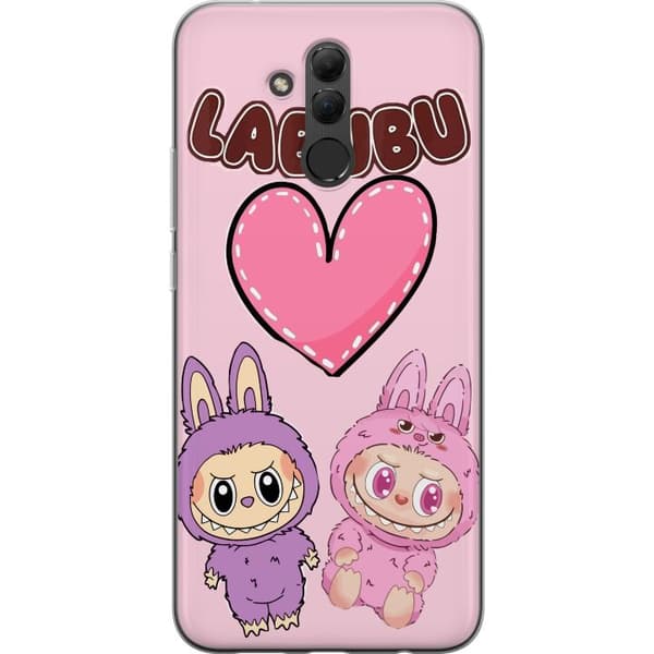 Huawei Mate 20 lite Gjennomsiktig deksel Labubu Pink Monster