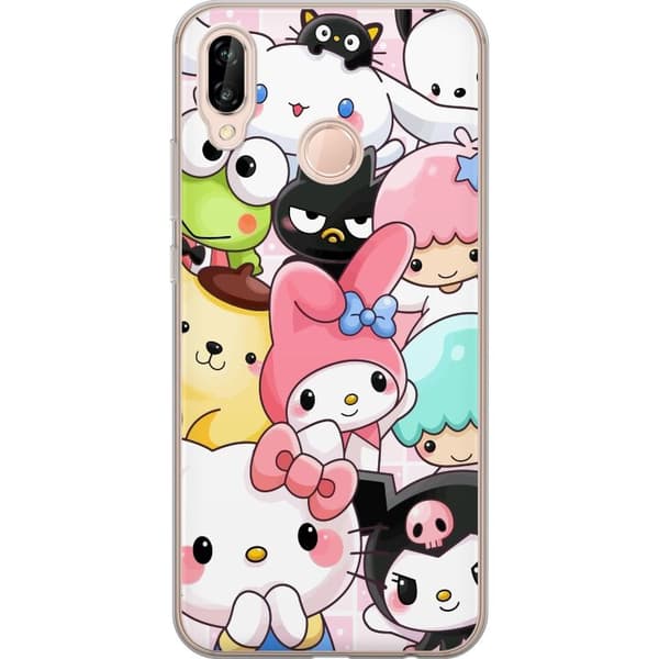 Huawei P20 lite Gjennomsiktig deksel Kawaii Sanrio Crew