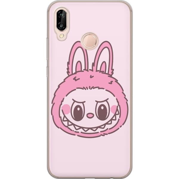 Huawei P20 lite Gjennomsiktig deksel Labubu Dyrekretsbunnyutgave
