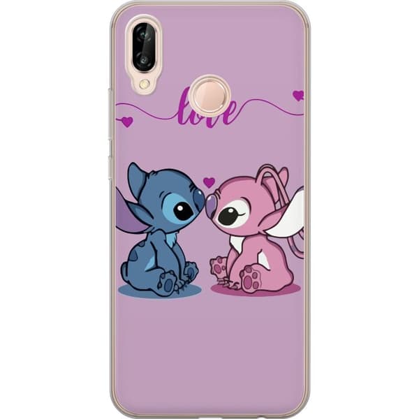 Huawei P20 lite Gennemsigtig cover Lilo & Stitch – Angel Edition