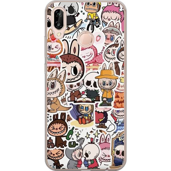 Huawei P20 lite Gennemsigtig cover Labubu All-Stars – POP MART Specialudgave