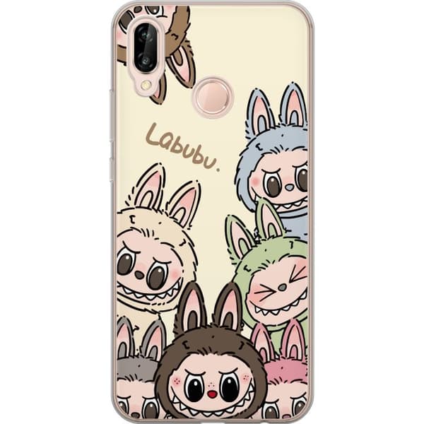 Huawei P20 lite Gennemsigtig cover Labubu Pastel Collection