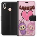 Miniatyrbillede 1 af 3: Huawei P20 lite Tegnebogsetui Labubu Pink Monster