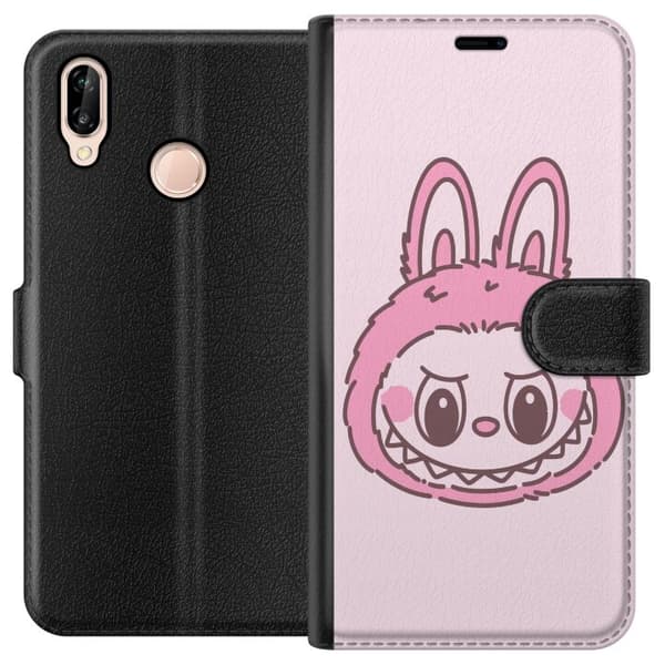 Huawei P20 lite Tegnebogsetui Labubu Dyrekreds Bunny Udgave