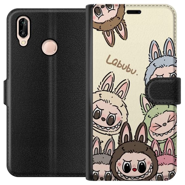 Huawei P20 lite Lompakkokotelo Labubu Pastel Collection