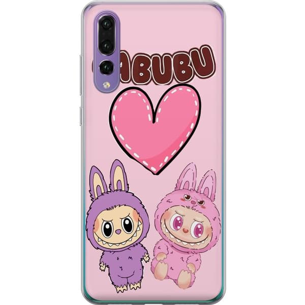 Huawei P20 Pro Gennemsigtig cover Labubu Pink Monster