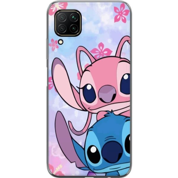 Huawei P40 lite Läpinäkyvä kuori Stitch & Angel