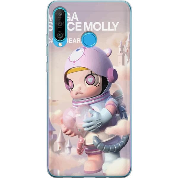 Huawei P30 lite Genomskinligt Skal Mega Space Molly Care Bears Series - Share Bear Edition